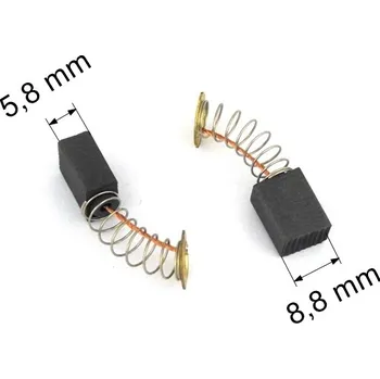 019 uhlíkové kartáče 5,8 x 8,8 mm
