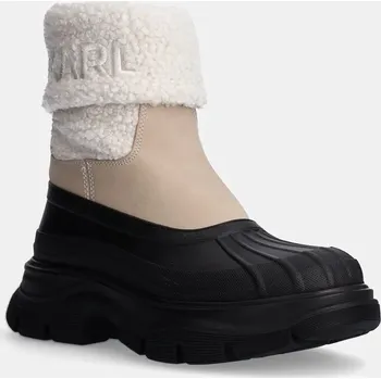 Dívčí sněhule Sněhule Karl Lagerfeld LUNA SNOW KL42964.4T1 béžová 01X, EUR 40