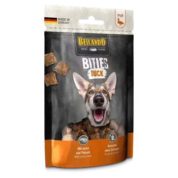 Pamlsek pro psa Belcando Bities Kachní balení 90 g pamlsky pro citlivé psy od psiskoty.cz (Odměňte chlupáče pamlskem, který si zamiluje. Vhodný pro vybíravé chlupáče a parťáky s citlivým zažíváním. Doplňkové krmivo pro psy.)
