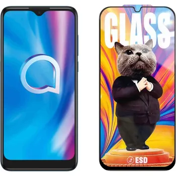 3D Ochranné tvrzené sklo na Alcatel 1S 2020 - Mr. Cat ESD