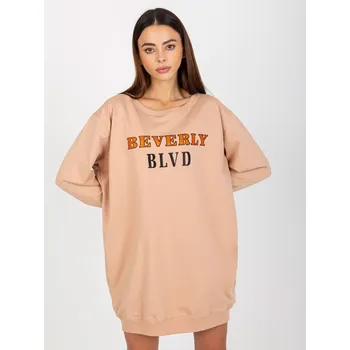 Dámská mikina Dámská béžová mikina s potiskem FPrice, jedna velikost i523_2016103304868