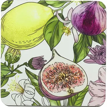 Podtácek Altom Korkový podtácek Lemon, 10 x 10 cm, sada 4 ks, mix barev