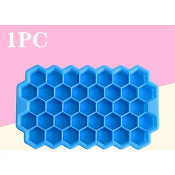 Tvořítko na led Silikonová forma na led | tvořítko na led, na 37 kostek - Modrá