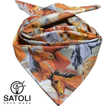 Šátek Šatoli.cz Bavlněný šátek Koníci