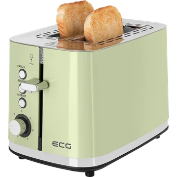 Toustovač ECG ST 2766 Vintage Olive topinkovač, zelená