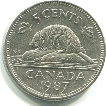 KANADA. 5 cents 1987. KM-60.2a