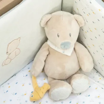 plyšák NATTOU Medvídek Jules 32 cm Romeo, Jules & Sally 32x17x11 krémová