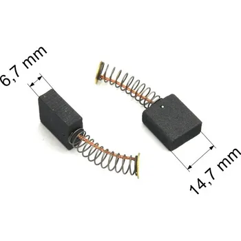 093 uhlíkové kartáče 6,7 x 14,7 mm