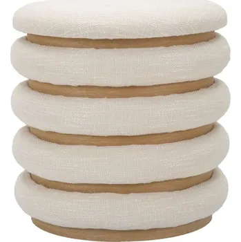 Mauro Ferretti Dekorační kulatý puf DAMASCO, Ø 40 cm