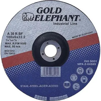 Řezný kotouč Kotouč Gold Elephant Blue 41A 150x2,5x22,2 mm, řezný na kov A30TBF
