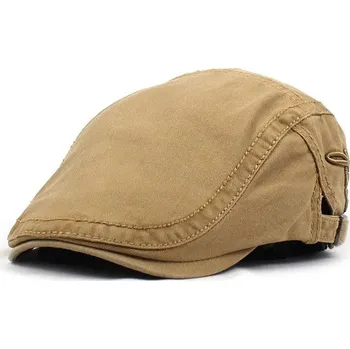 Čepice Jarní čepice s výšivkou a kšiltem | Baseballová čepice - Khaki,Nastavitelná délka 56-61 cm