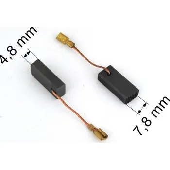 035 uhlíkové kartáče 4,8 x 7,8 mm
