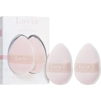 Houbička na make-up Luvia Cosmetics The Puffys Powder Puff Set labutěnka Candy 2 ks