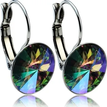 Náušnice NUBIS® Ocelové náušnice s krystaly Swarovski® 12 mm, PARADISE SHINE - NBS12-PS