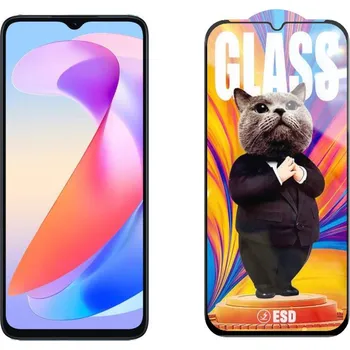 Telefonní příslušenství 3D Ochranné tvrzené sklo na Honor X6a - Mr. Cat ESD