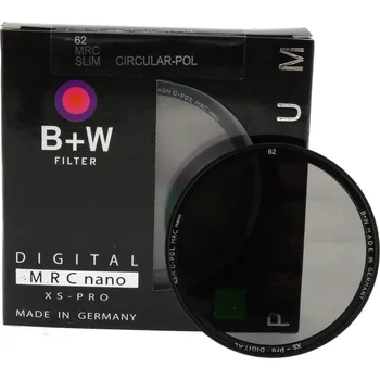 62mm B+W CPL KSM Digitální XS-PRO MRC Nano Haze filtr CIR-PL Polarizátor