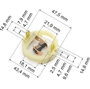 Zábradlí 349 uhlíkové kartáče 4,8 x 8,0 mm včetně držáku