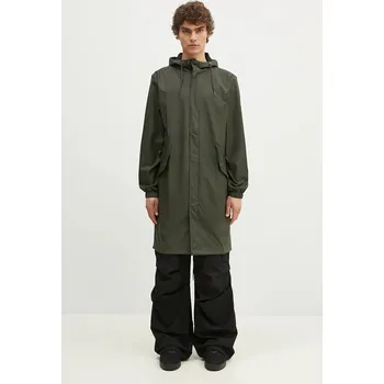 Dámská casual bunda Nepromokavá bunda Rains 18140 Fishtail Parka, XS, zelená, 78X