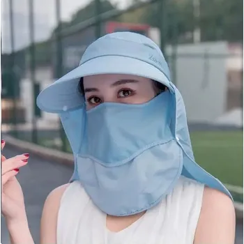 Klobouk Letní klobouk pro ženy s UV ochranou | Ochrana před sluncem - světle modrá