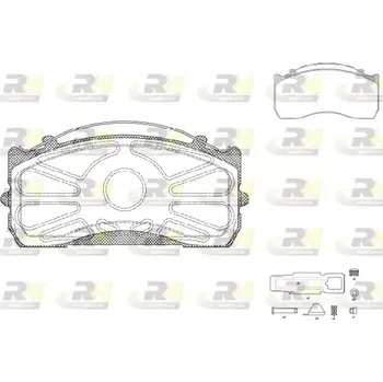 Brzdová destička ROADHOUSE Sada brzdových destiček RDH JSX 2815.80