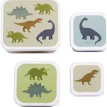 A Little Lovely Company - sada čtyř svačinových krabiček - dinosauři