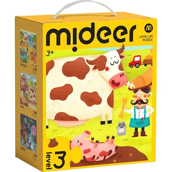 Puzzle Mideer LEVEL UP! 03 - V přírodě puzzle (24, 30 a 35 dílků)