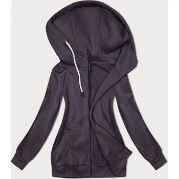 Dámská mikina Kapucňák Fialový Mechový Zip 6&8 Fashion, odstíny fialové XXL (44) i392_23548-48