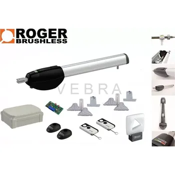 Pohon brány ROGER Brushless - Sada pro jednokřídlovou bránu do 2,5 m (Originál sada pohonu do 2,5 m křídla)