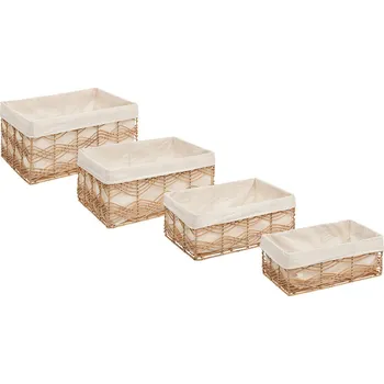 Úložný box Atmosphera Pletené úložné boxy ROSY, 4 nádoby