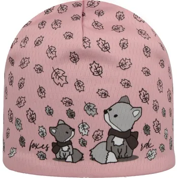 Čepice RDX funkční zimní čepice Lišky Růžová 3