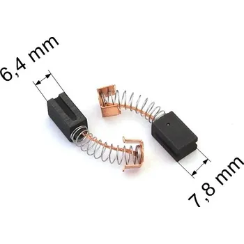 Zábradlí 242 uhlíkové kartáče 6,4 x 7,8 mm