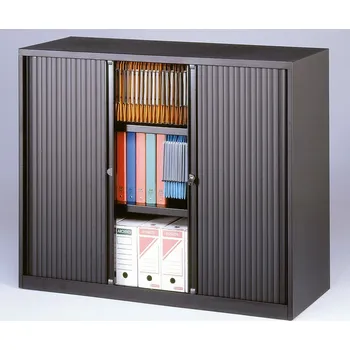 Šatní skříň BISLEY Roletová skříň Bisley ET412/10/2S [zelená Bisley (bh2), strukturovaný lak, černá]