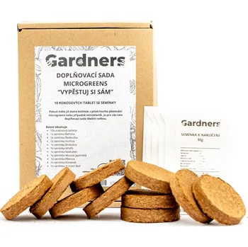Semeno Gardners Doplňovací sada microgreens "Vypěstuj si sám" XL, 10 kokosových tablet se semínky