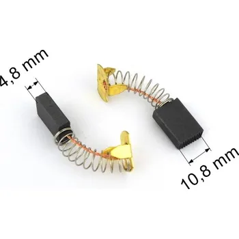 014 uhlíkové kartáče 4,9 x 10,8 mm