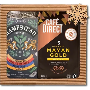 Káva Dárkové balení obsahuje: 1x BIO Mayan Gold Mexiko SCA 82 zrnková káva 227g 1x BIO selekce černých čajů 20ks