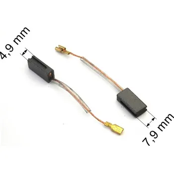 129 uhlíkové kartáče 4,9 x 7,9 mm