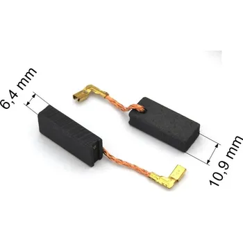Zábradlí 018 uhlíkové kartáče 6,4 x 10,9 mm