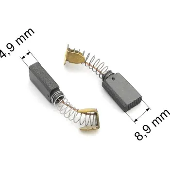 Zábradlí 348 uhlíkové kartáče 4,9 x 8,9 mm