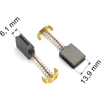 123 uhlíkové kartáče 6,1 x 13,9 mm