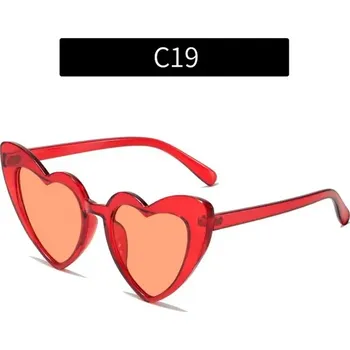 Srdcové letní sluneční brýle unisex | Ochrana před sluncem - C19