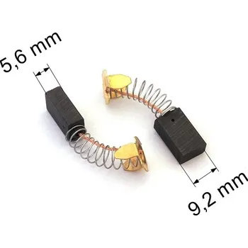 Zábradlí 258 uhlíkové kartáče 5,6 x 9,2 mm