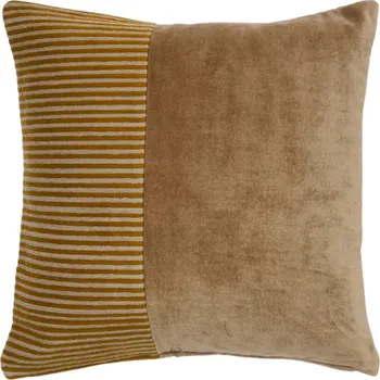Povlak na dekorativní polštářek Hořčicově žlutý povlak na polštář Kave Home Samit 45 x 45 cm