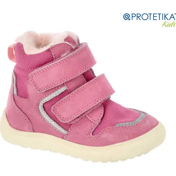 Dívčí kozačky Protetika - zimní barefoot boty DAXI pink s PRO-tex membránou - TOP AKCE! Veľkosť: 19