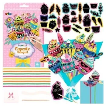 Set školních potřeb Zestaw DIY bukiet babeczek