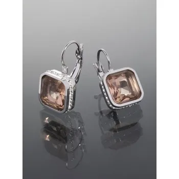 Náušnice Prosperk Náušnice hranaté s beige S3275