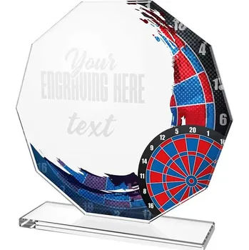 Skleněná trofej CR2024302M08, Výška | Barva 13 cm, Barva trofeje Plnobarevná, Úprava trofeje Bez potisku