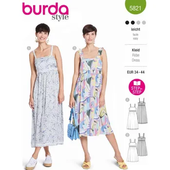 Nit Tištěný střih empírové šaty na ramínka, maxi šaty