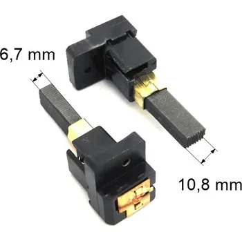 Zábradlí 308 uhlíkové kartáče 6,7 x 10,8 mm