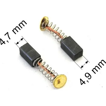 Příslušenství pro videokameru 157 uhlíkové kartáče 4,7 x 4,9 mm