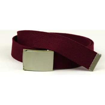 Opasek ELEVEN Textilní opasek barevný šířka 4 cm Barva: vínová